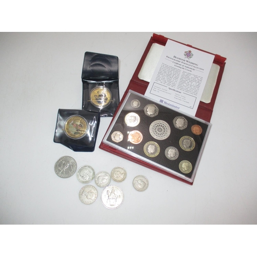 411 - 2007 Proof Coin Collection, Crowns, Commemorative Coins etc