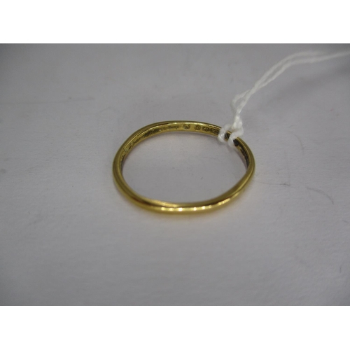 476 - 22ct Gold Wedding Ring, 1.91g