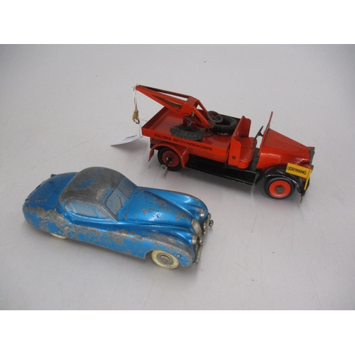 564 - Tekno Tin Plate Recovery Vehicle and Kolner Automodelle Jaguar XK120