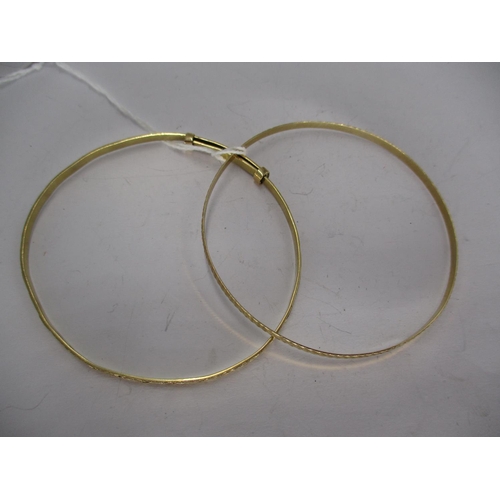 573 - Two 9ct Gold Bangles, 10.39g