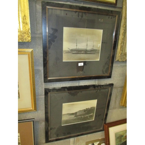 604 - Two Framed Photographs, The Mars and a House