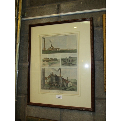 609 - Framed Illustrated London News The Glenlivet Scotch Whisky Distillery