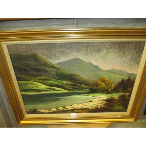 620 - Piet Mees, Oil on Canvas, Loch Long, 49x69cm