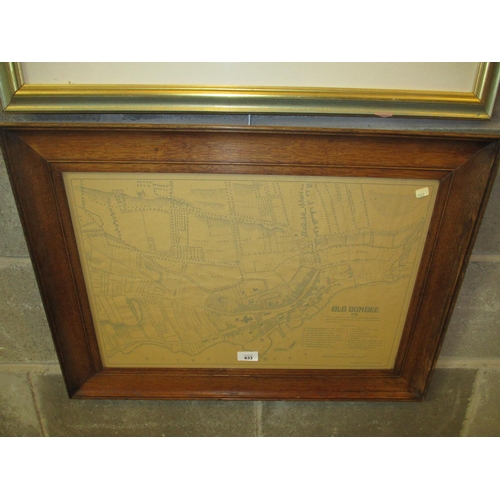 633 - David Winter Print of Old Dundee Plan 1776