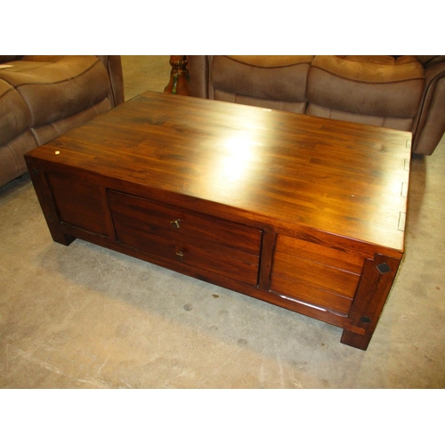 743 - Modern Drawer Base Coffee Table, 125x79cm