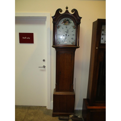 750 - A. Oliphant Pittenweem 8 Day Oak Long Case Clock