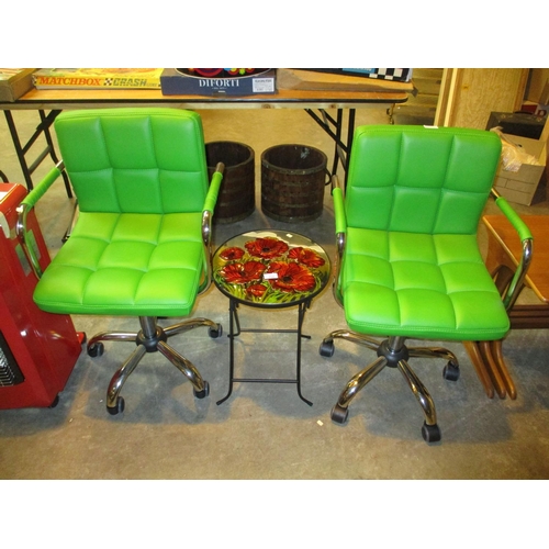 754 - Pair of Office Chairs and a Folding Table