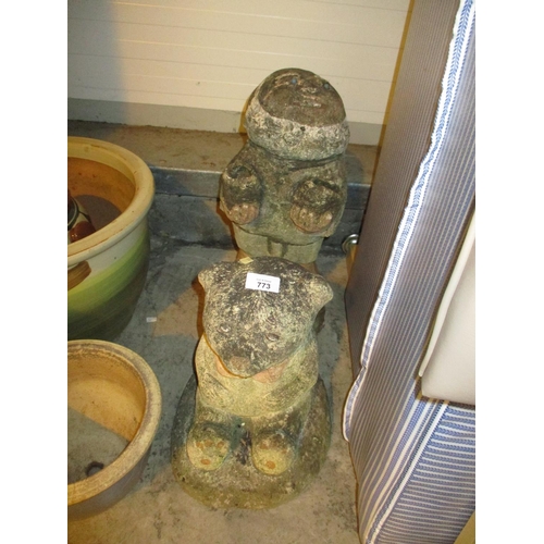 773 - Two Garden Ornaments