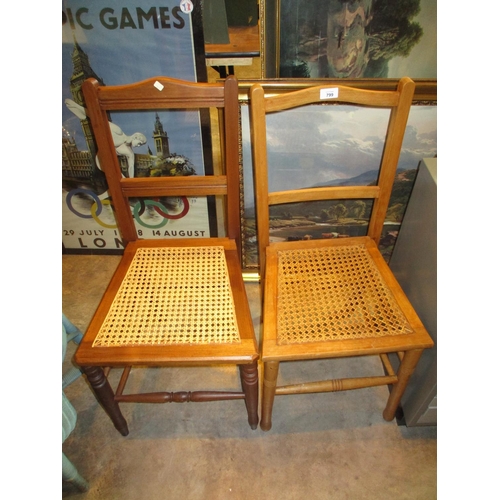 799 - DISPOSED - Two Edwardian Bedroom Chairs