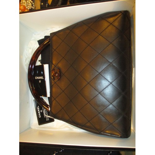 191 - Handbag Bearing Chanel Logo, with Box, Dust Bag, Booklet and Certificate Card No. 5986425, which mat... 