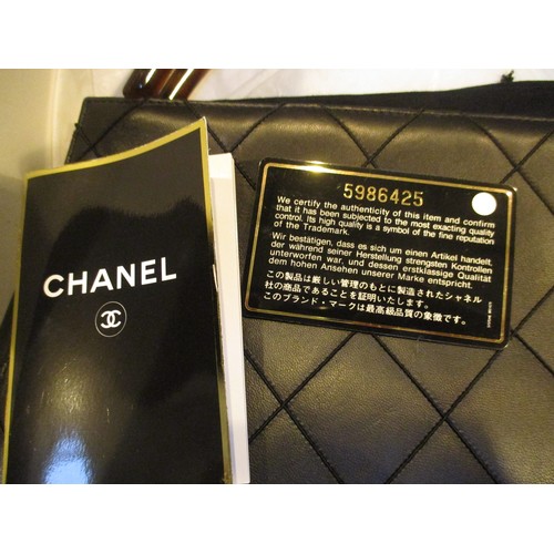 191 - Handbag Bearing Chanel Logo, with Box, Dust Bag, Booklet and Certificate Card No. 5986425, which mat... 