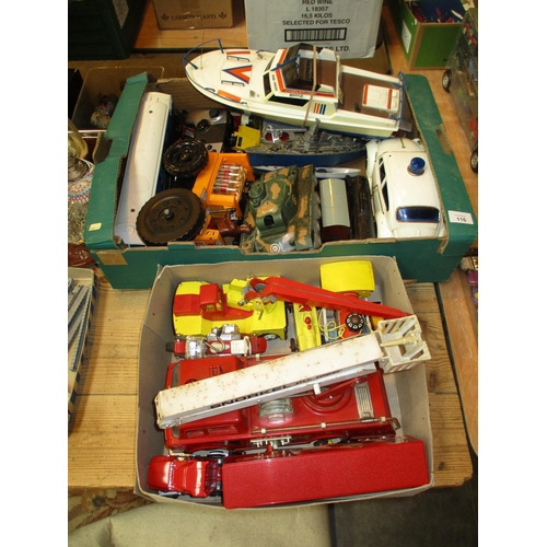 116 - Two Boxes of Tin Plate and Other Vehicles