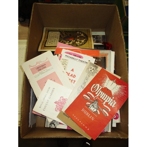 119 - Box of Theatre and Sports Programmes and Tickets