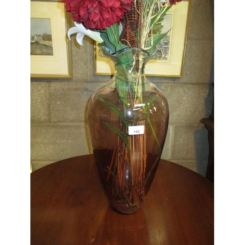 152 - Large Decorative Glass Vase, 50cm