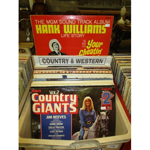 178 - Box of Country & Western and TV/Film Soundtracks