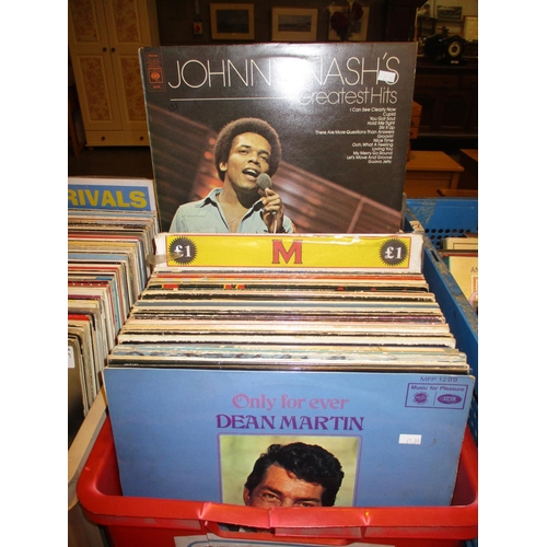 213 - Box of LPs including Bette Middler, Johnny Nash