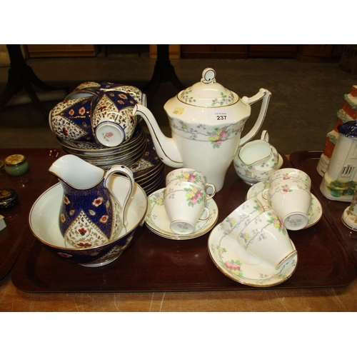 237 - Old Royal Bone China 15 Piece Coffee Set and a Part Tea Set