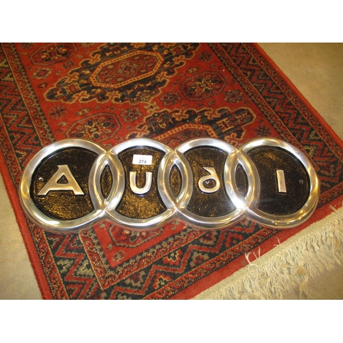 274 - Audi Plaque