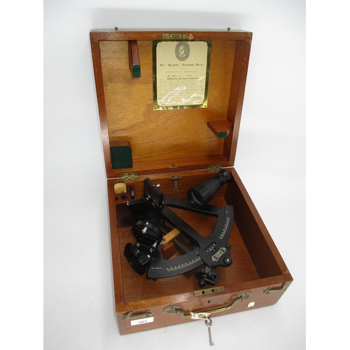 367 - Cased Hezzanith Sextant No. Y350