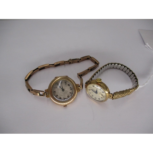 412 - Ladies 9ct Gold Bracelet Watch, 21.68g, and a 9ct Gold Watch