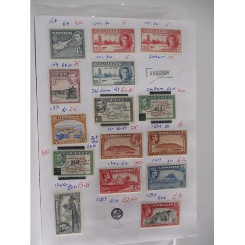 505 - Stamps - 5 Club Books of Mostly K.G.6. Commonwealth Stamps, £400 plus Selling Value Left