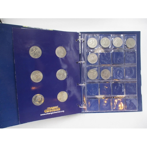 510 - Change Checker Album with Various Coins and Crowns