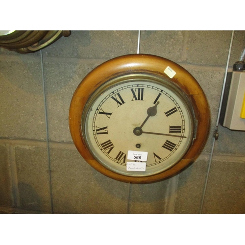 565 - Victorian Circular Dial Wall Clock