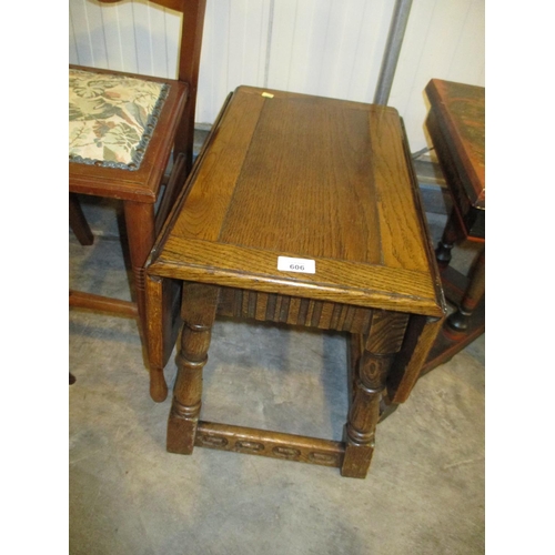 606 - Oak Drop Leaf Coffee Table