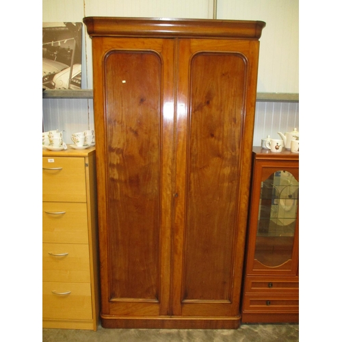 616 - Victorian Mahogany 2 Door Wardrobe, 104cm