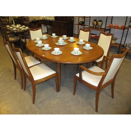 623 - G Plan Teak Extending Dining Table with 6 Chairs