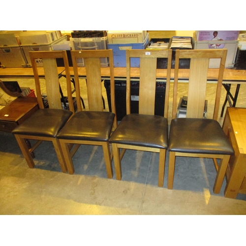 640 - Set of 4 Modern Dining Chairs