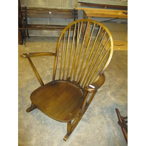 647 - Ercol Hoop Back Rocking Chair