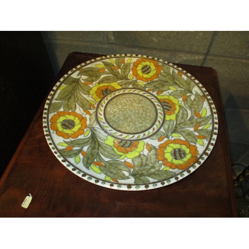 105 - Crown Ducal Charlotte Rhead Wall Plaque, 36.5cm