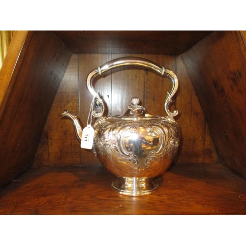 111 - Victorian Silver Plated Kettle