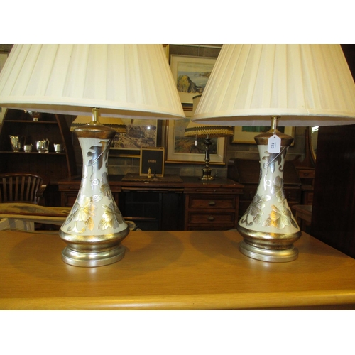 123 - Pair of Decorative Table Lamps with Shades