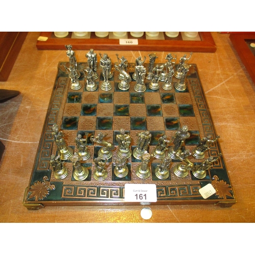 161 - Metal Figure Chess Set