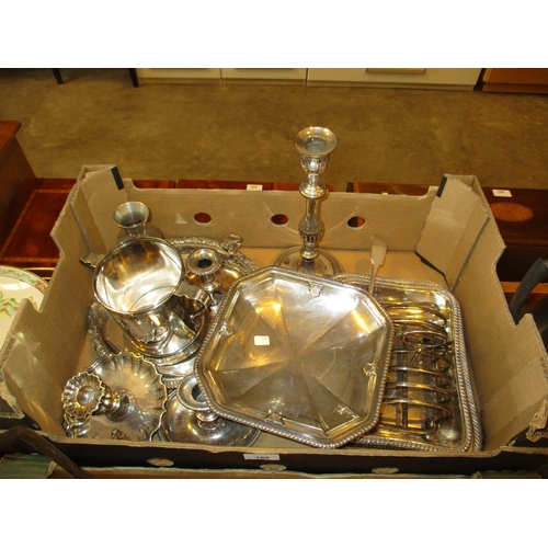 169 - Box of Silver Plated Items