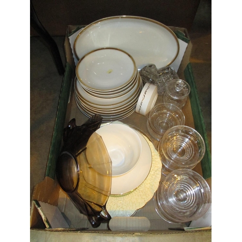 223 - Box of Ceramics and Glass