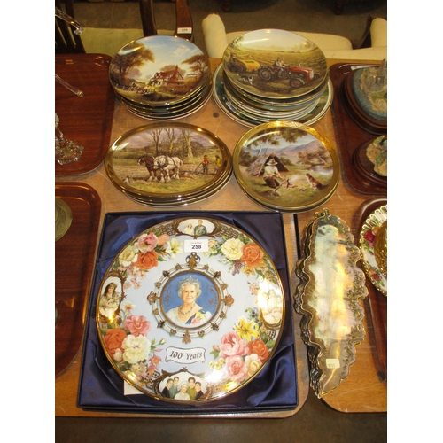 258 - Royal Albert Queen Mother 100 Years Plate No. 1847/4999, along with Various Collectors Plates