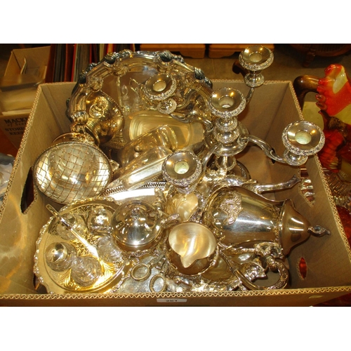 261 - Box of Silver Plated Items