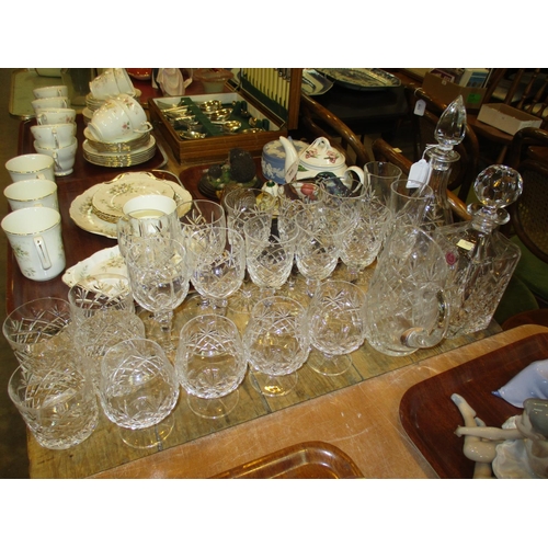 265 - Royal Albert Crystal Whisky Decanter, Crystal Decanter, Water Jug, Goblets and Tumblers