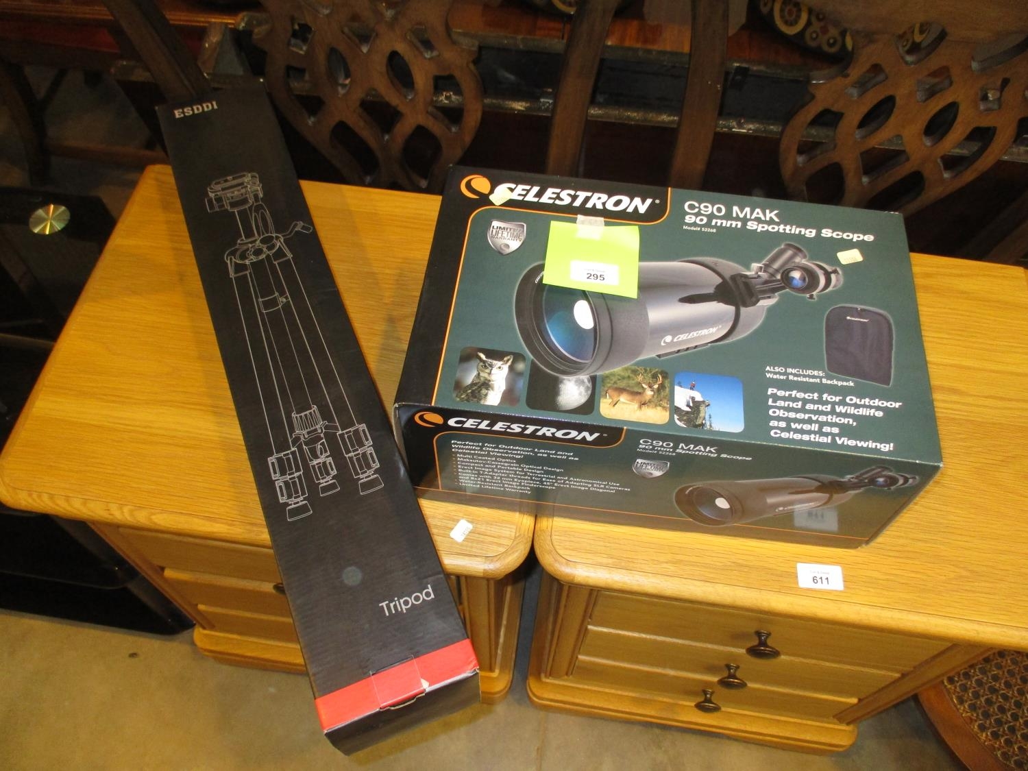 Celestron C90 MAK 90mm Spotting Scope and ESDDI Tripod