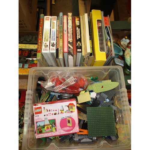 60 - Two Boxes with Lego and Lego Books