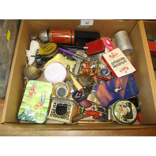 62 - Box of Advertising Items etc