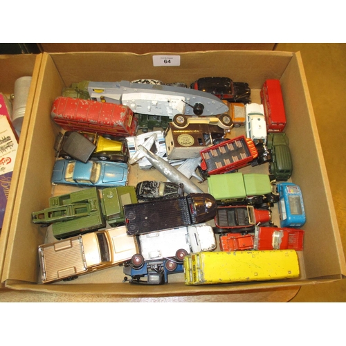 64 - Box of Dinky and Other Vehicles