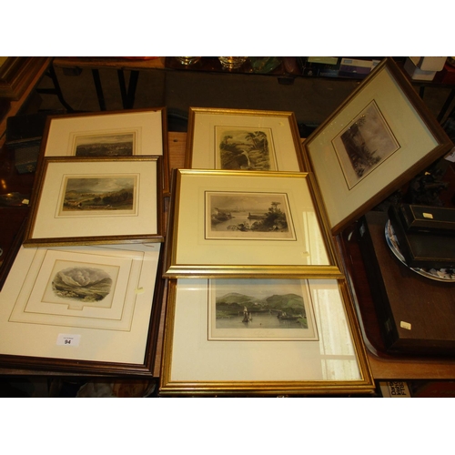 94 - Seven Scottish Scene Engravings