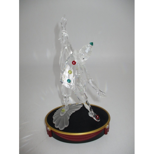 342 - Swarovski Crystal Clown 21cm, with stand