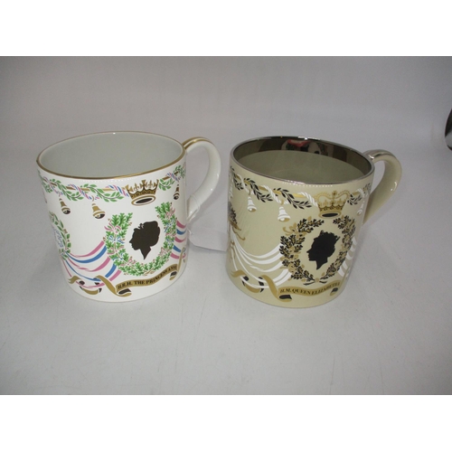 381 - Two Wedgwood Richard Guyatt Commemorative Mugs