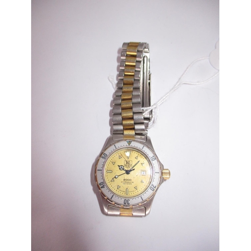 447 - Ladies Tag Heuer 2000 Professional 200 Metres Wristwatch, the back stamped 974.015