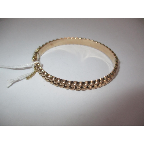 483 - 9ct Gold Rope Twist Effect Bangle, 11.05g